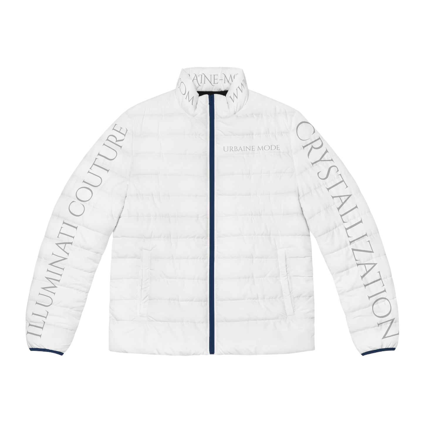 Illuminati - Crystallization Back - Men's Puffer Jacket (AOP)