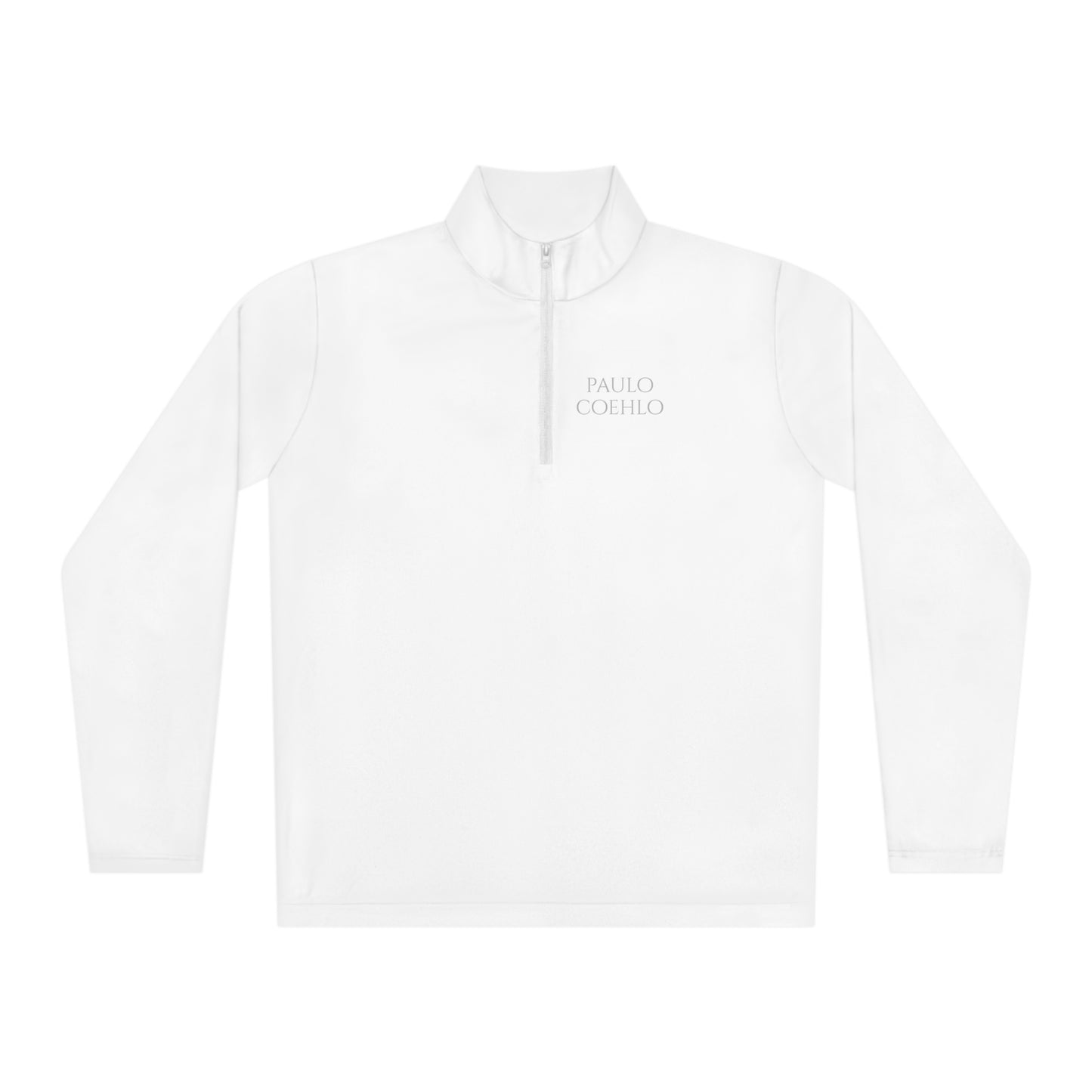 Paulo Coehlo - Unisex Quarter-Zip Pullover - Eu te amo porque todo o universo conspirou pra que eu chegasse até você